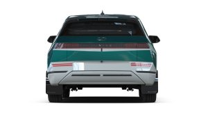 Hyundai Ioniq 5 Mud Flap - Rally Armor - UR Black Flap/Silver Logo - Black - `22-`24